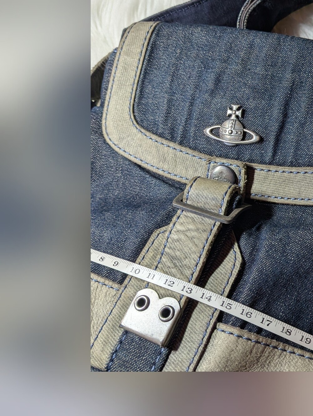 Vivienne Westwood Denim Shoulder Bag - Picture 8 of 13
